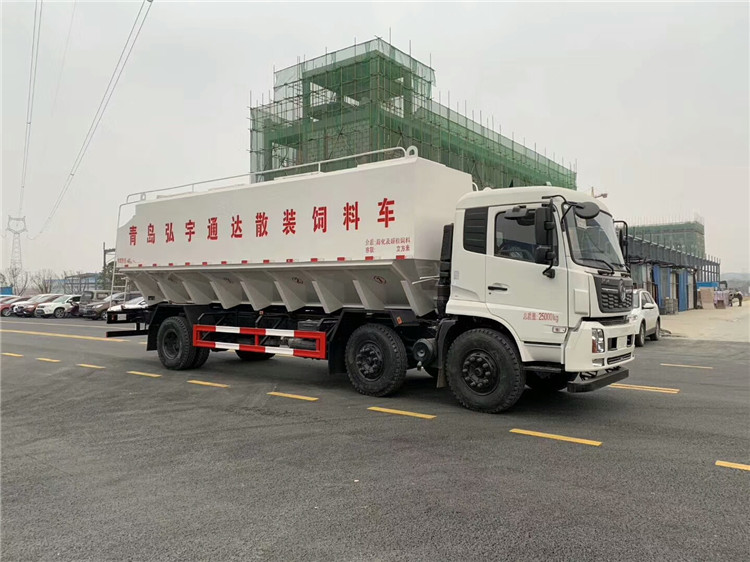 東風天錦小三軸30方飼料運輸車|價格|配置|圖片